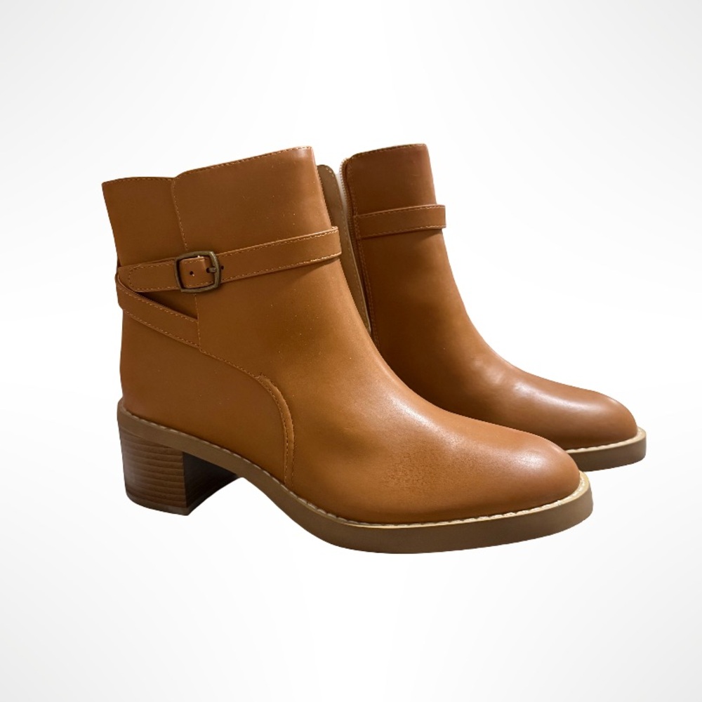 LOFT Tan Ankle Boots - Picture 3 of 5